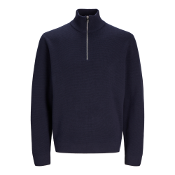 JACK & JONES Jprblamilano Stitch Knit Half Zip Sn - Night Sky