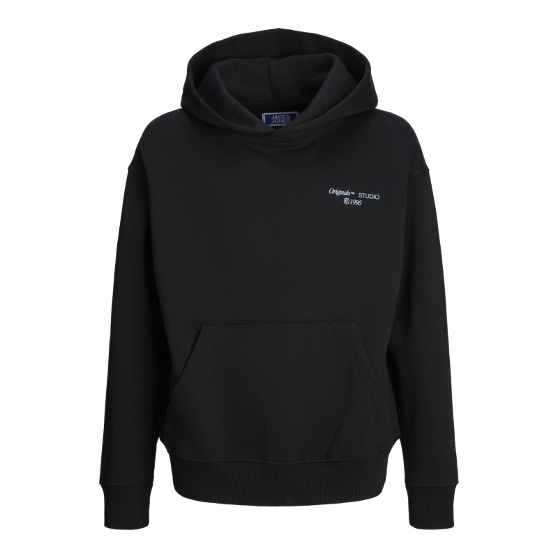 JACK & JONES Junior Noho Back Grafisk Hoodie - Sort