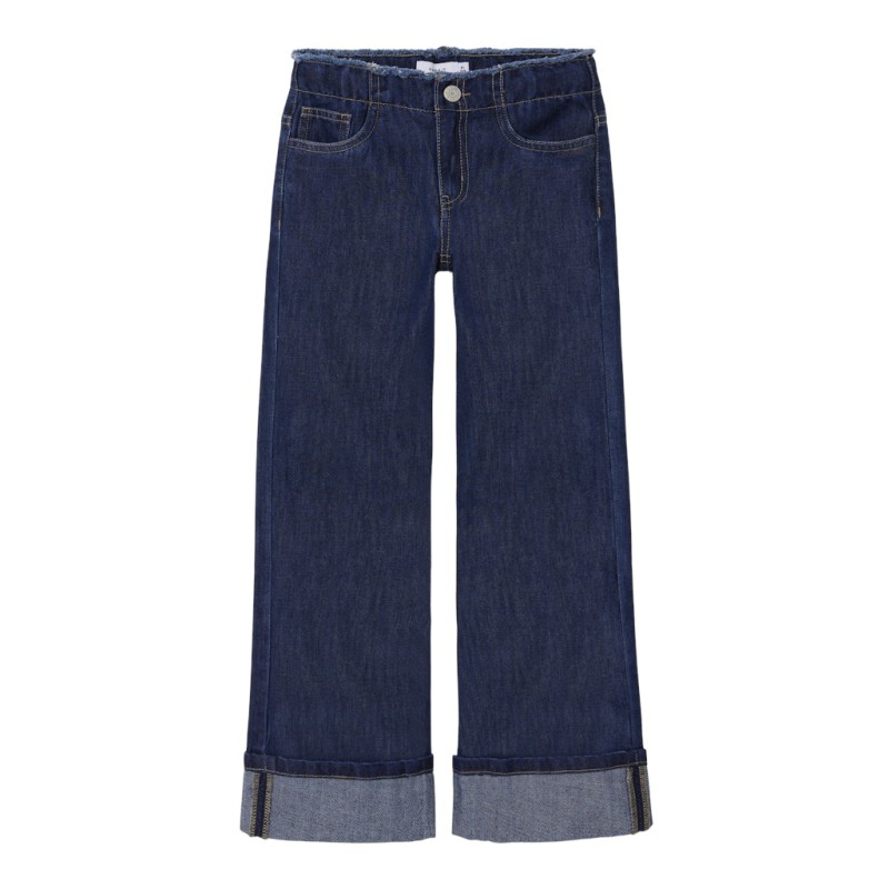 NAME IT Kids Rose Brede Jeans - Dark Blue Denim