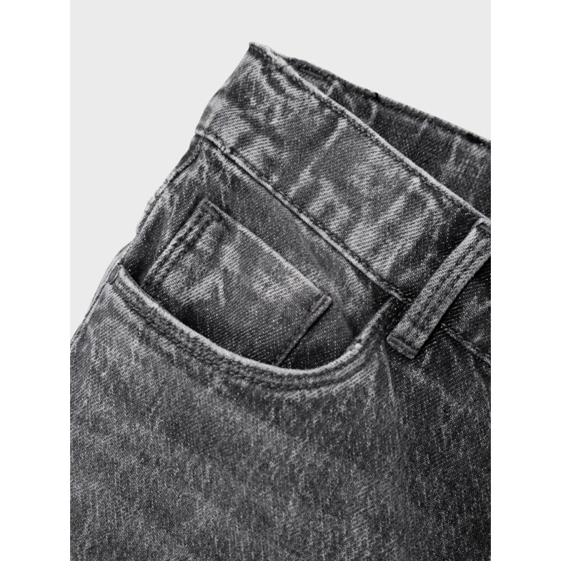 NAME IT Kids Pige Rose Brede Jeans - Dark Grey Denim