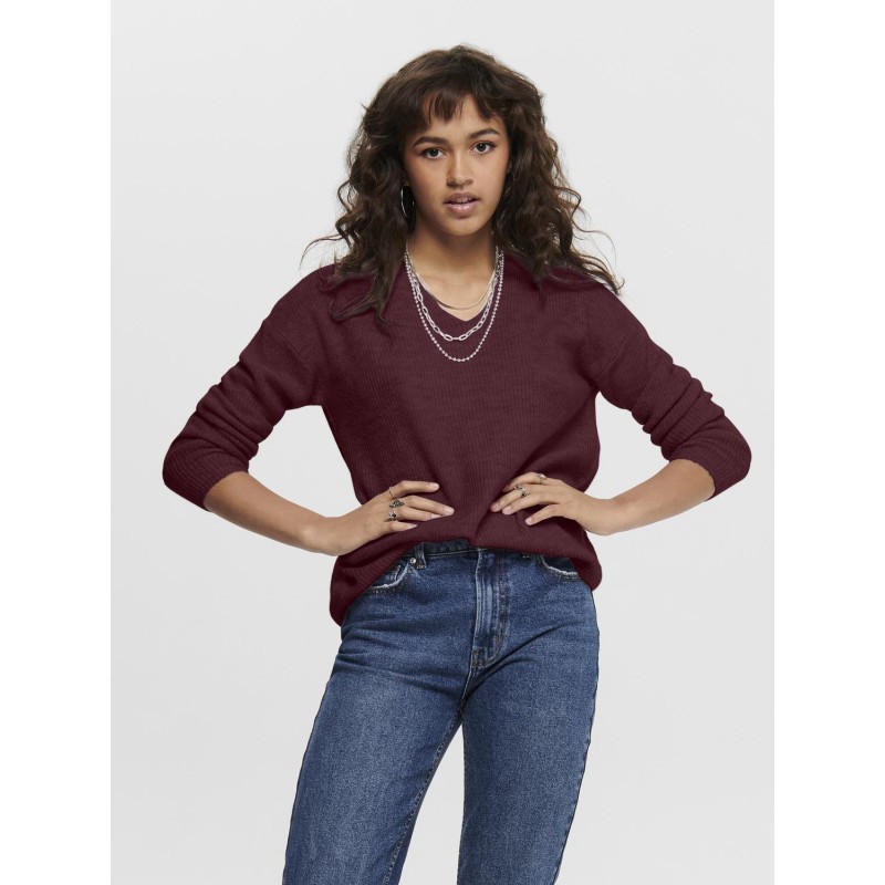 ONLY Camilla Strik Pullover - Port Royale