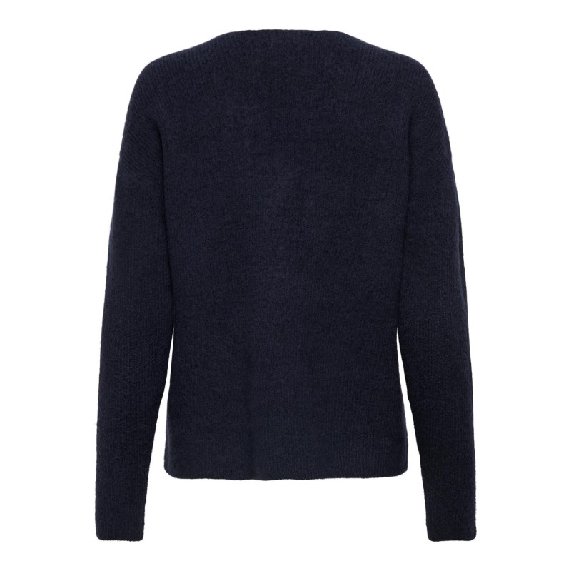 ONLY Camilla V-Neck Langærmet Pullover Knt - Night Sky