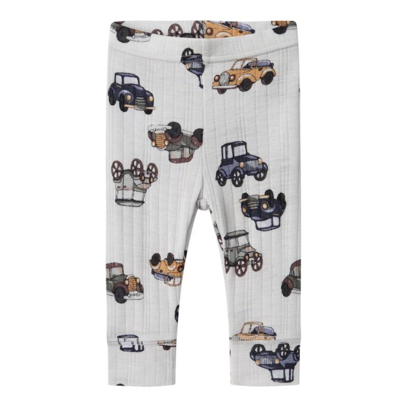 NAME IT Baby Wang Merinould Long Johns - Gray Dawn