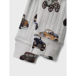 NAME IT Baby Wang Merinould Long Johns - Gray Dawn