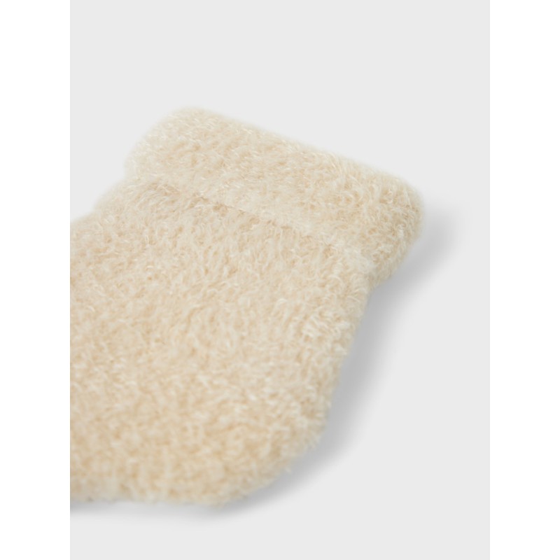 NAME IT BABY Ollo terry fluffy strømper - Summer Sand