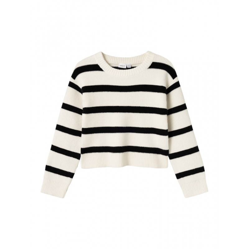 NAME IT Kids Nilla Kort Strik Sweater - Jet Stream