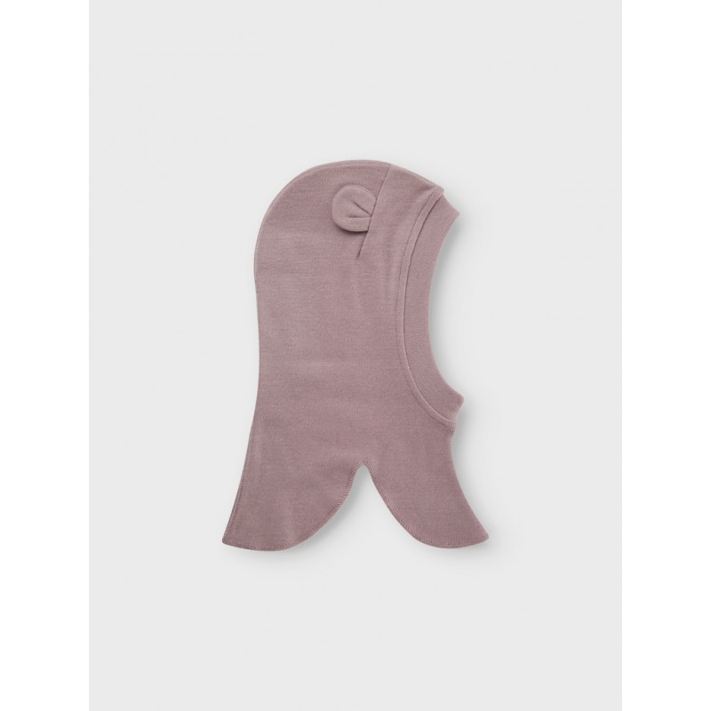 NAME IT BABY Willit uld elefanthue m/øre - Purple Dove