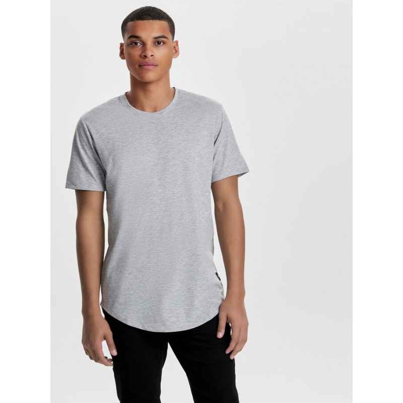 ONLY & SONS Matt Longy T-shirt - Grå Melange