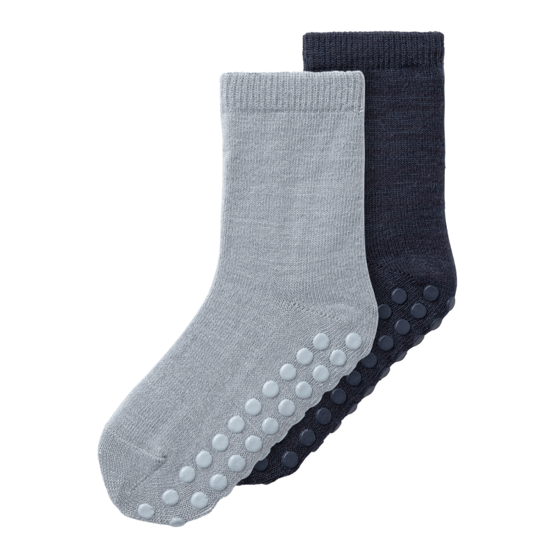 NAME IT Wak Wo/Bl 2P Sock W/Non Skid - Tradewinds