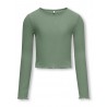 KIDS ONLY Nella L/S O-Neck Top - Hedge Green