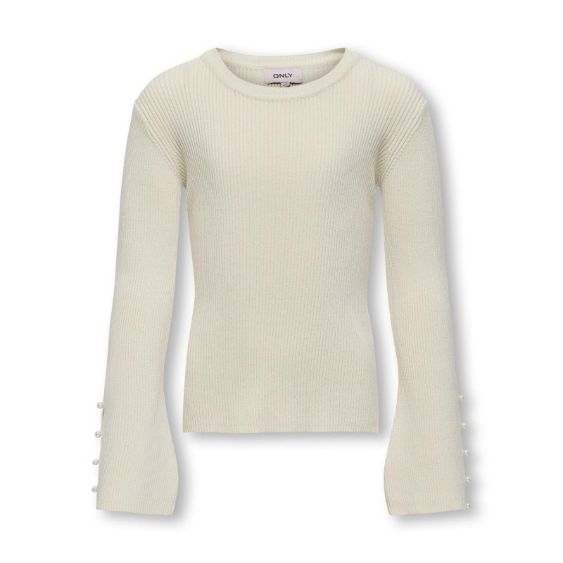 KIDS ONLY Natasha Life Langærmet O-Neck Pearl Cp Knt - Birch