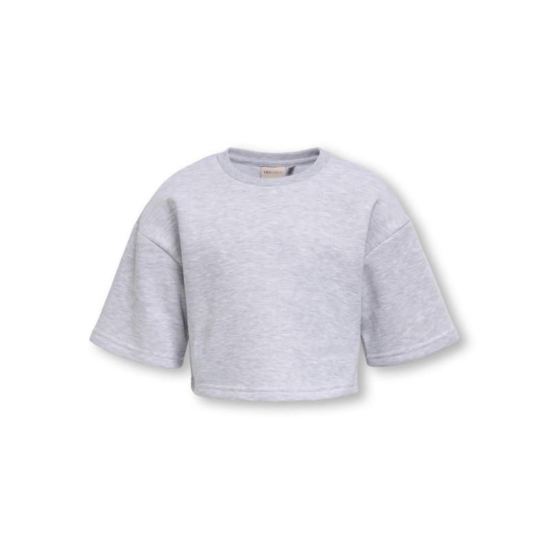 KIDS ONLY Fave Kort Top - Light Grey Melange