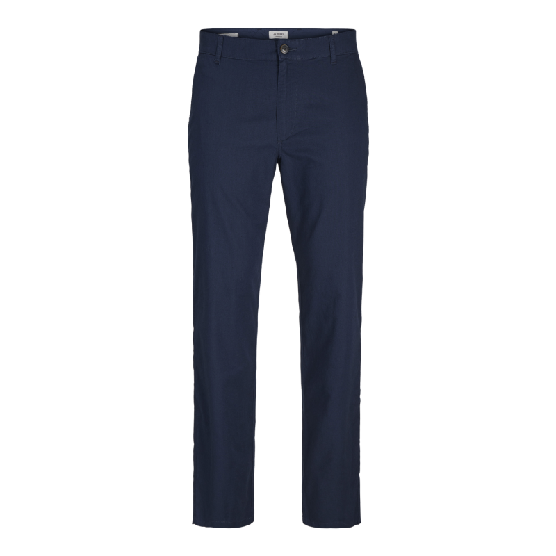 JJ REBEL Boliver Sunny Chino Hør Bukser - Navy Blazer