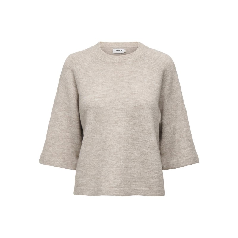 ONLY Simoni 3/4 Pullover Knt - Pumice Stone