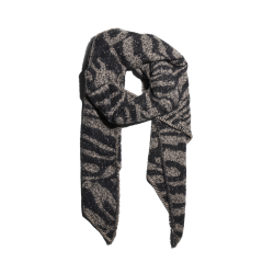 PIECES Pcpyron Lang Animal Scarf  Bc - Hvid Pepper