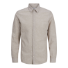 JACK & JONES JUNIOR L/S Breeze Hør Skjorte - Crockery