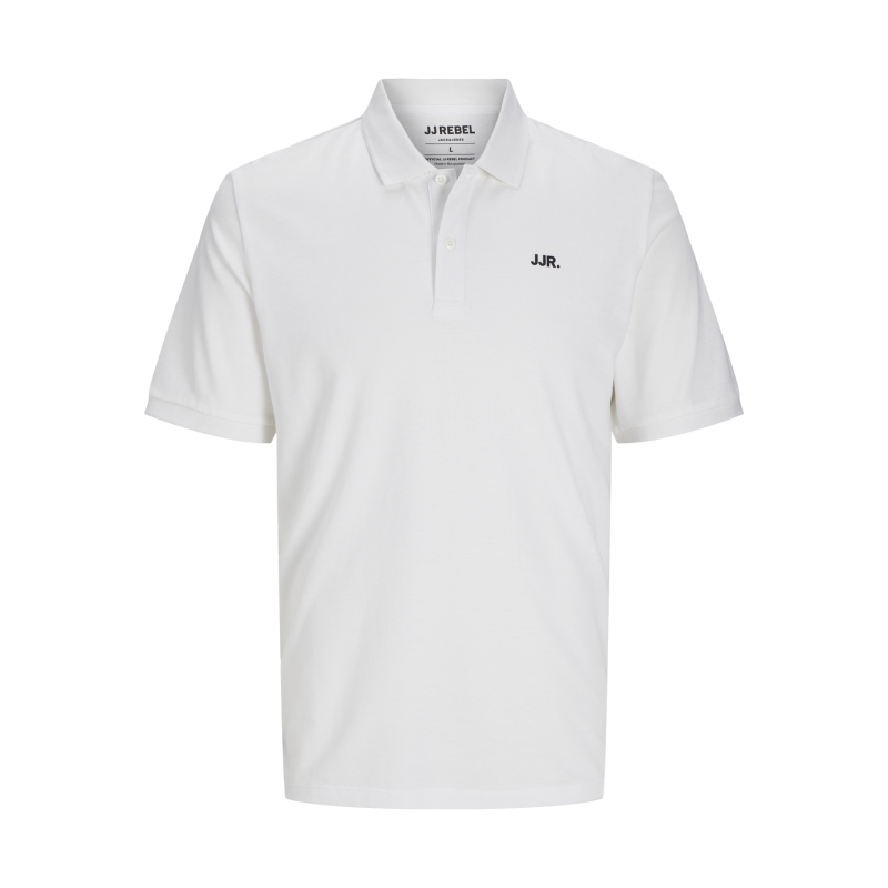 JACK & JONES Jrebrebel Logo Polo Kortærmet - Hvid