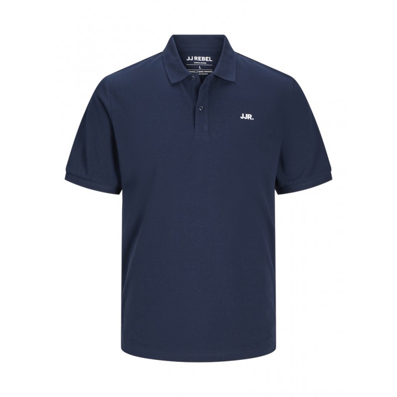 JJ Rebel Logo S/S Polo - Navy Blazer