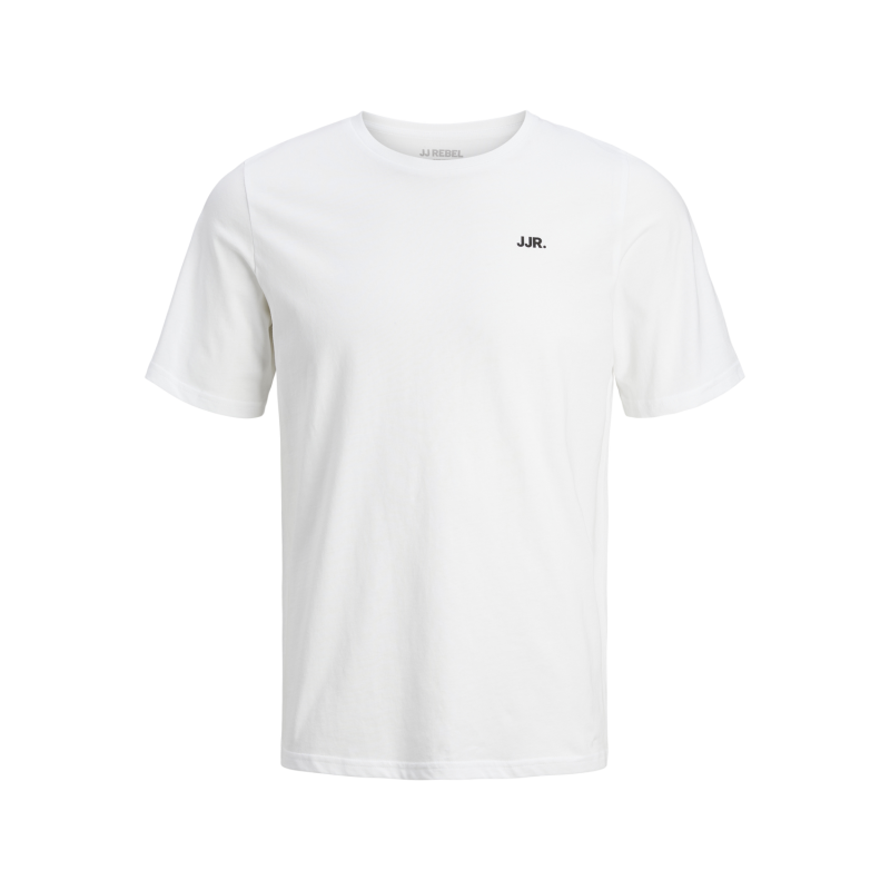 JACK & JONES Jrebrebel Logo Tee Kortærmet Crew Neck - Hvid