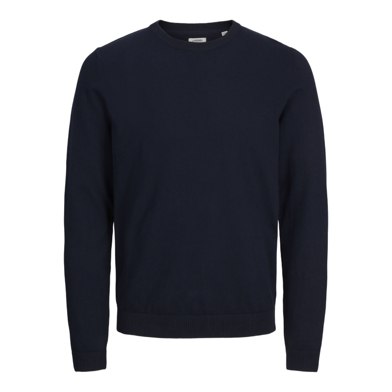 JACK & JONES Jrebcallum Knit Crew Neck - Navy Blazer