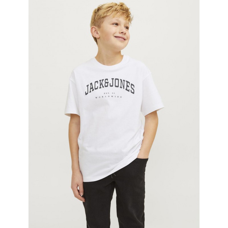 JACK & JONES Junior Caleb Varsity T-shirt - Hvid