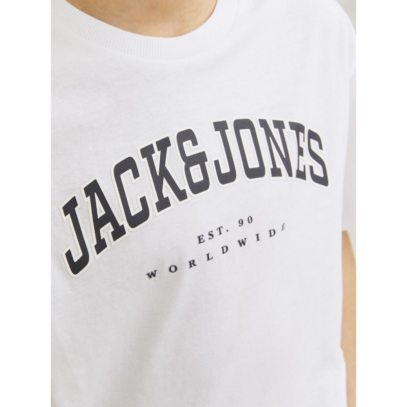 JACK & JONES Junior Caleb Varsity T-shirt - Hvid