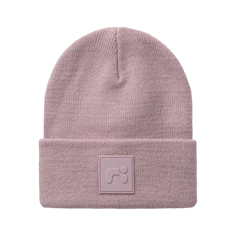 NAME IT Nknmalik Knit Beanie Badge - Mauve Shadows