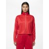 PIECES Grace Langærmet Zip Jakke  - High Risk Red