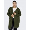 ONLY CARMAKOMA Jade Strik Cardigan - Khaki