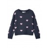 NAME IT Mini Odessa L/S Strik - Dark Sapphire