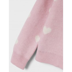 NAME IT Mini Odessa L/S Strik - Roseate Spoonbill