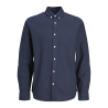 JJ REBEL Oscar L/S Skjorte - Navy Blazer