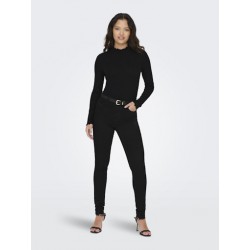 JDY Fransiska L/S Bluse - Sort