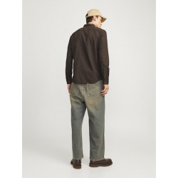 JACK & JONES Klassisk Melange Skjorte - Mulch