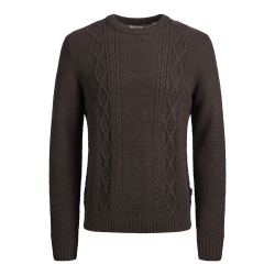 JACK & JONES Jrebjosh Knit Crew Neck - Mulch