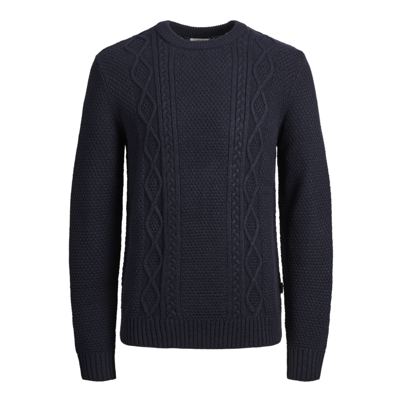 JACK & JONES Jrebjosh Knit Crew Neck - Navy Blazer