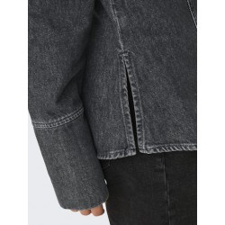 ONLY Nara L/S Denim Skjorte - Washed Black