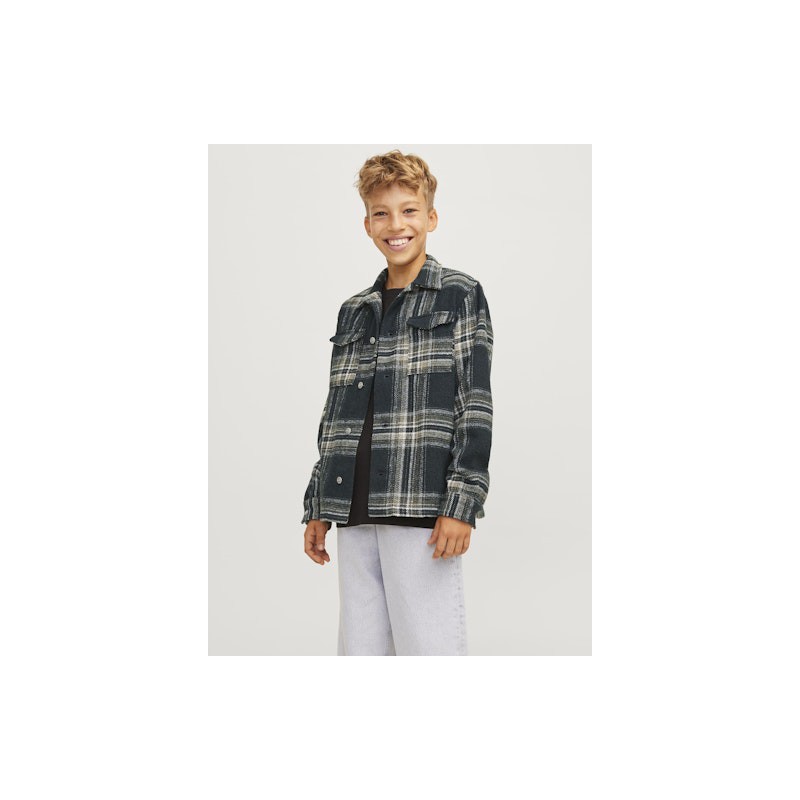 JACK & JONES Junior Vesterbro Ternet Oversize Overskjorte - Forest River