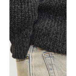 JACK & JONES Junior Jones Strik Crew Neck - Asphalt