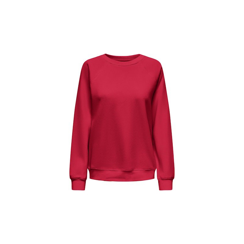 ONLY Daze L/S O-Neck Sweatshirt - Racing Red