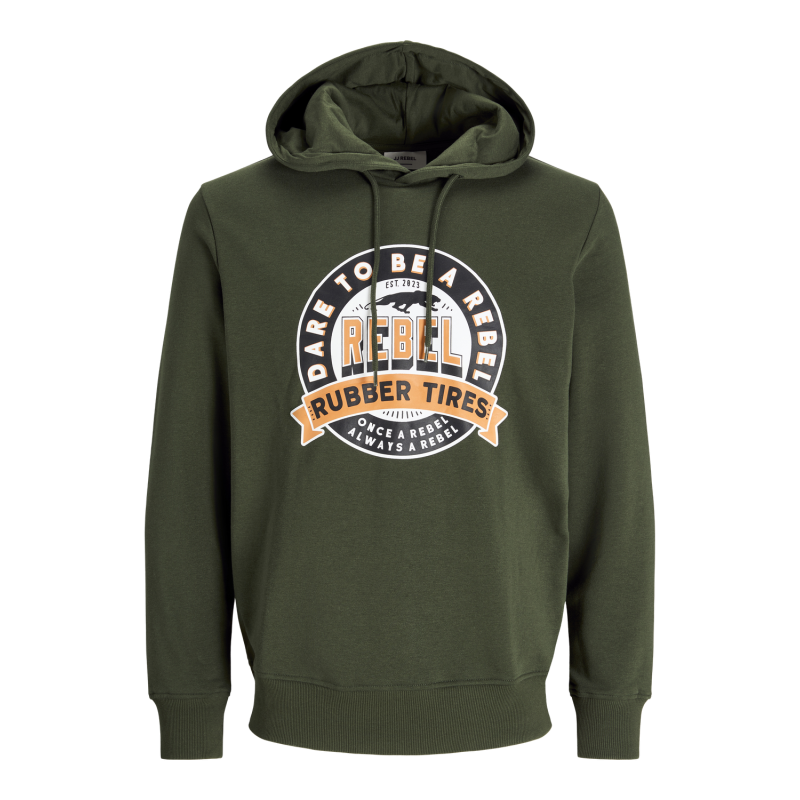 JACK & JONES Jrebcasper Sweat Hood - Kombu Green