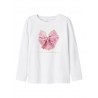 NAME IT Mini Rosalind L/S Bluse - Bright White