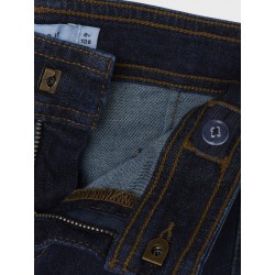 NAME IT Kids Salli Slim Wide Jeans - Dark Blue Denim