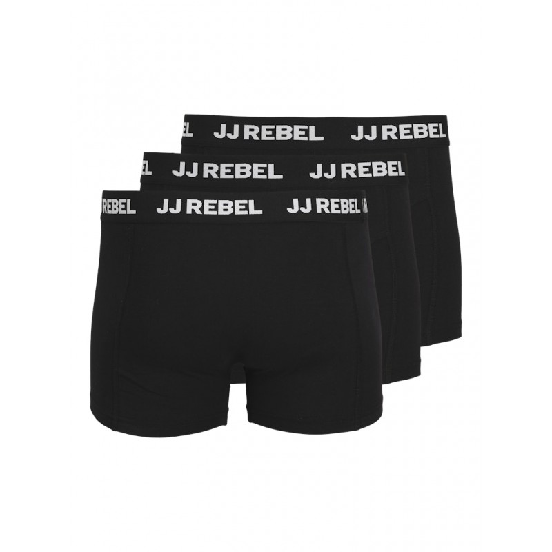 JJ Rebel Logo Boxershorts 3 Pack - Sort