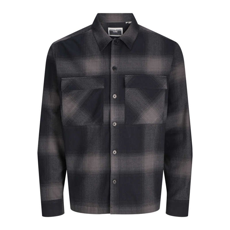 JACK & JONES JUNIOR Jcocharlie Check Overshirt Langærmet Bf Junior - Pavement