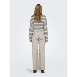 ONLY Carrie MW Brede Pleat Chino Bukser - Chateau Gray