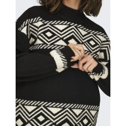 ONLY Victoria Langærmet Pullover Knit - Sort