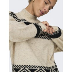 ONLY Victoria Langærmet Pullover Knit - Pumice Stone