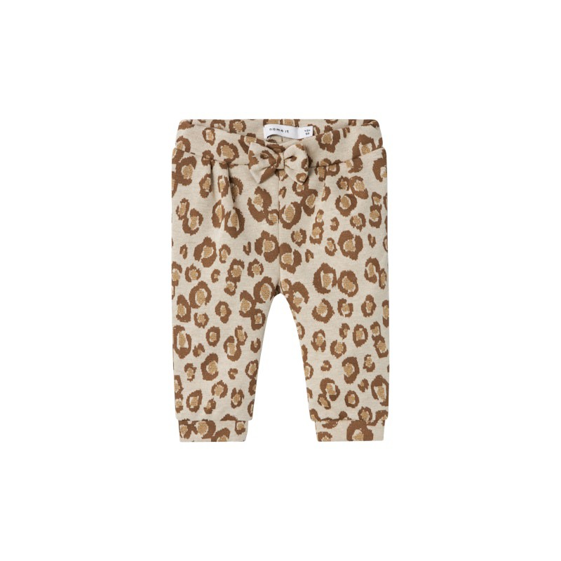 NAME IT Baby Leopard Bukser - Summer Sand