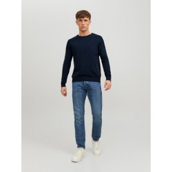 JACK & JONES Emil crew neck pullover - Navy Blazer